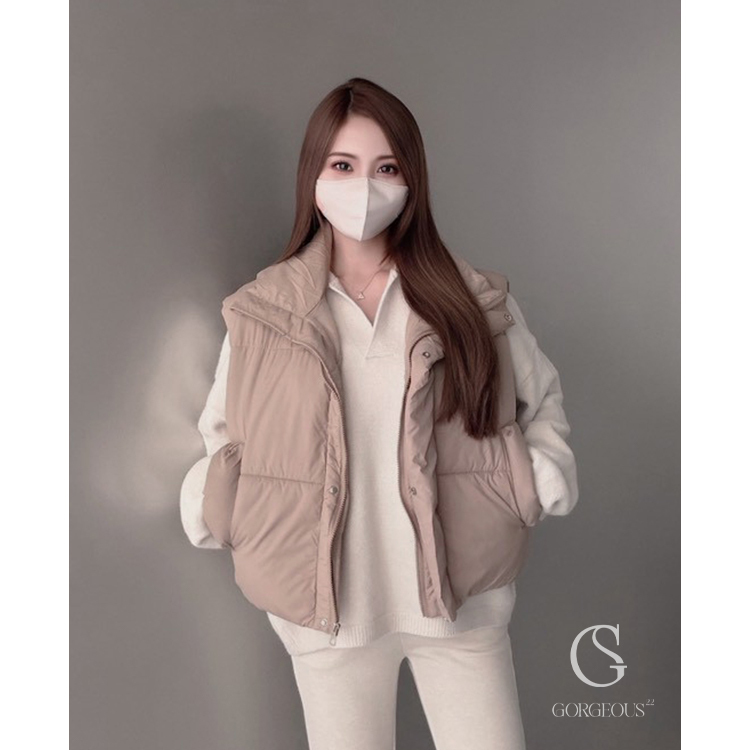 H99 「麵包澎澎保暖背心外套」