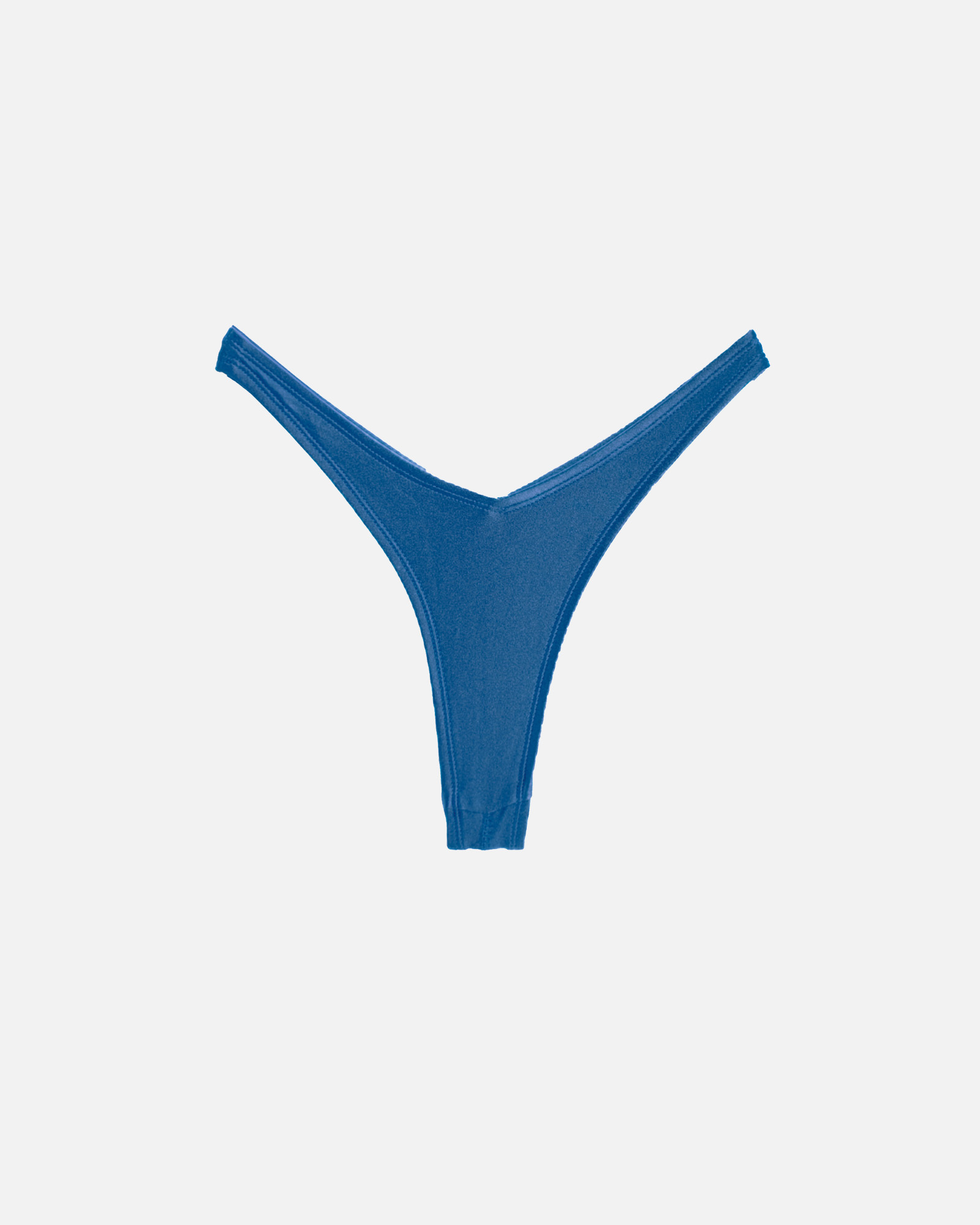 【絲光水波藍】VEW 海鷗丁字泳褲