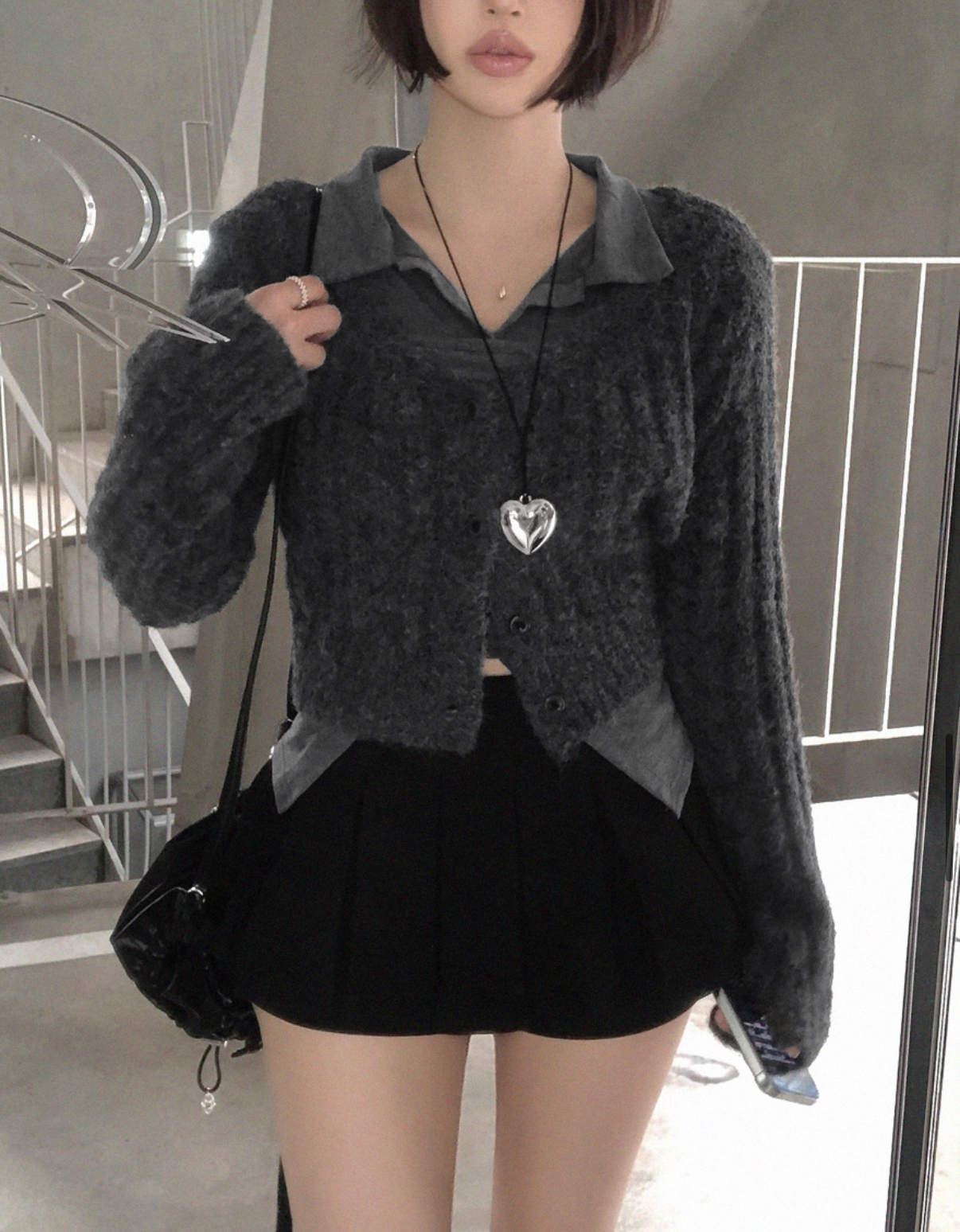 KR WARMY CROP CARDIGAN (4 COLORS)