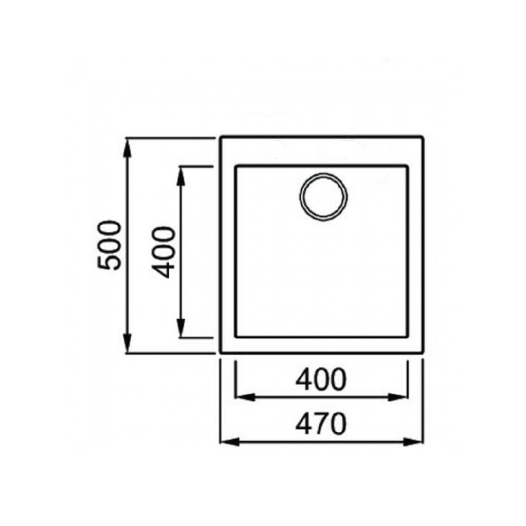 Elleci Quadra 102 台上花崗岩星盆 (Ghisa) _ 不包括安裝