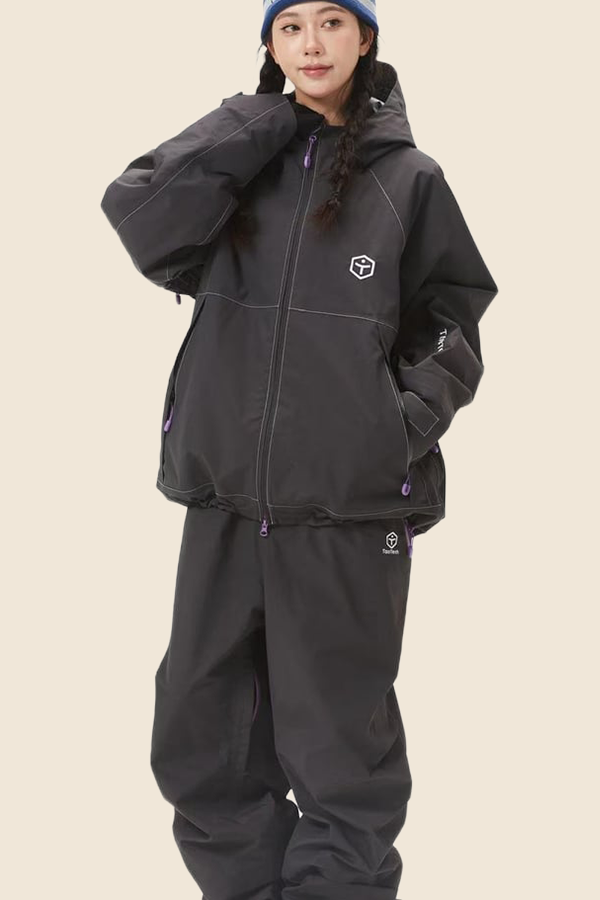 TAOTECH-3L寬鬆硬殼雪褲－深灰色