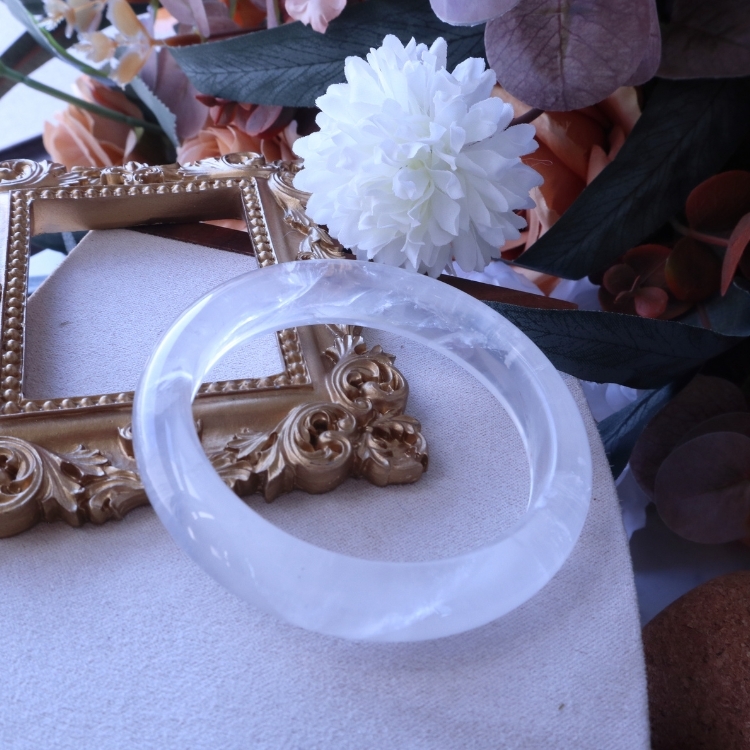 【天然石水晶手鐲】圈口尺寸54～55 水沫玉/白水晶微奶/桃花釀/草莓晶