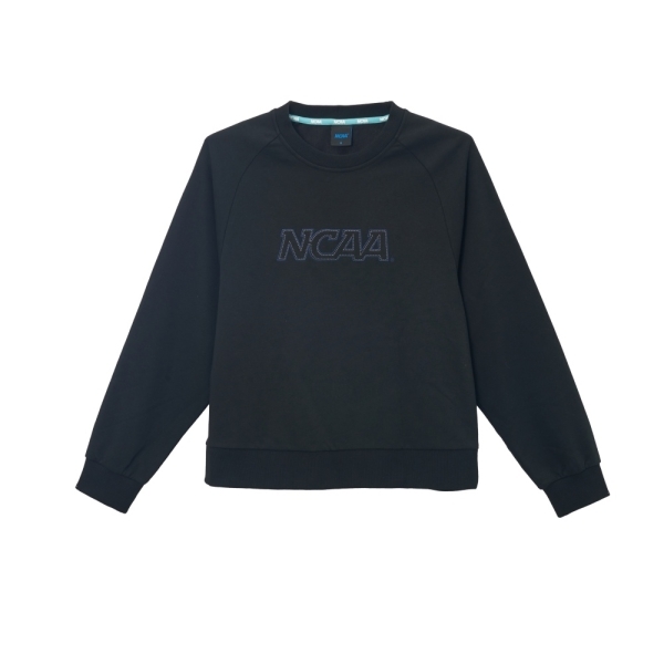 NCAA 大學T 黑色 拉克蘭 經典 大LOGO 長袖 女 7452100120