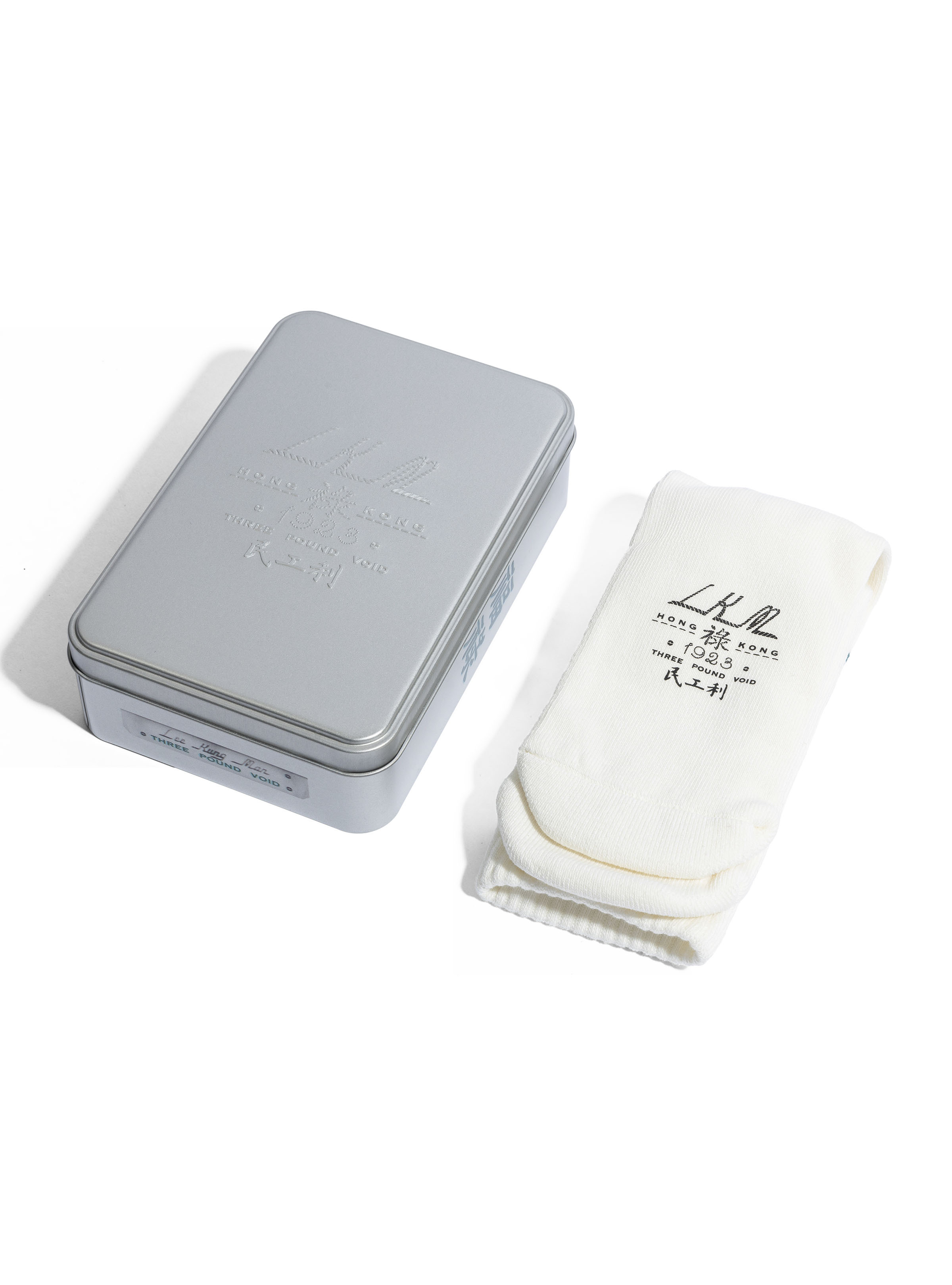 LKM_LOGO SOCK // WHITE