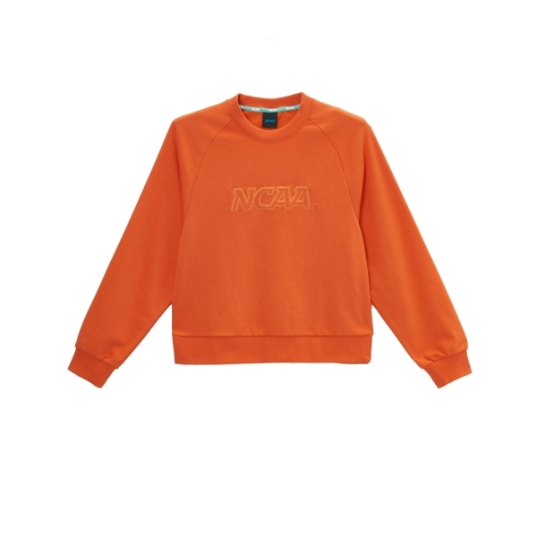 NCAA 大學T 橘色 拉克蘭 經典 大LOGO 長袖 女 7452100152