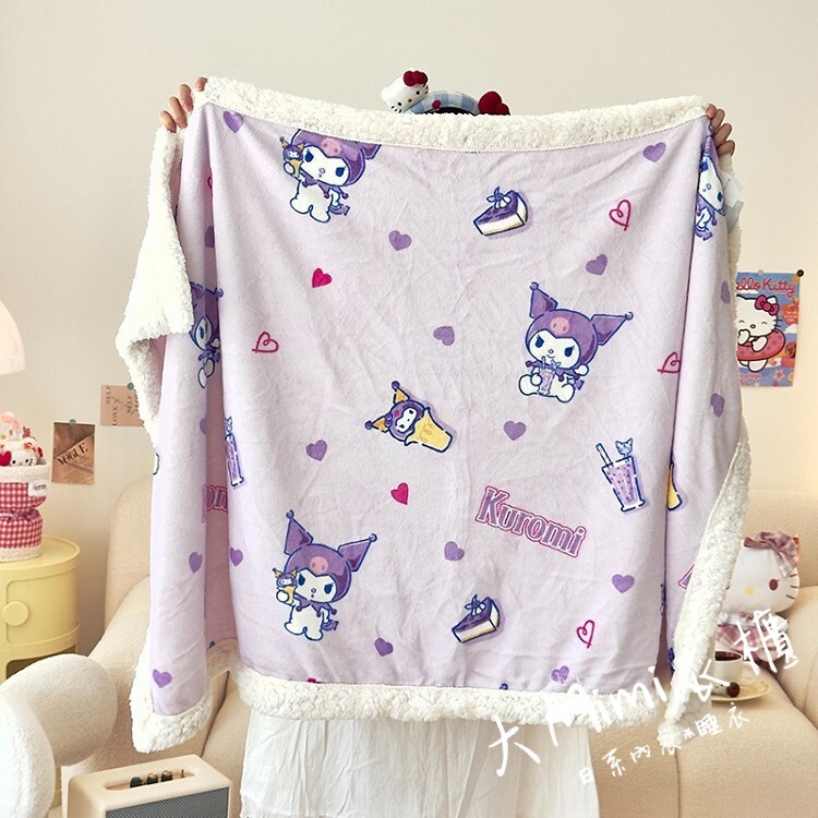卡通保暖加厚羊羔絨毯