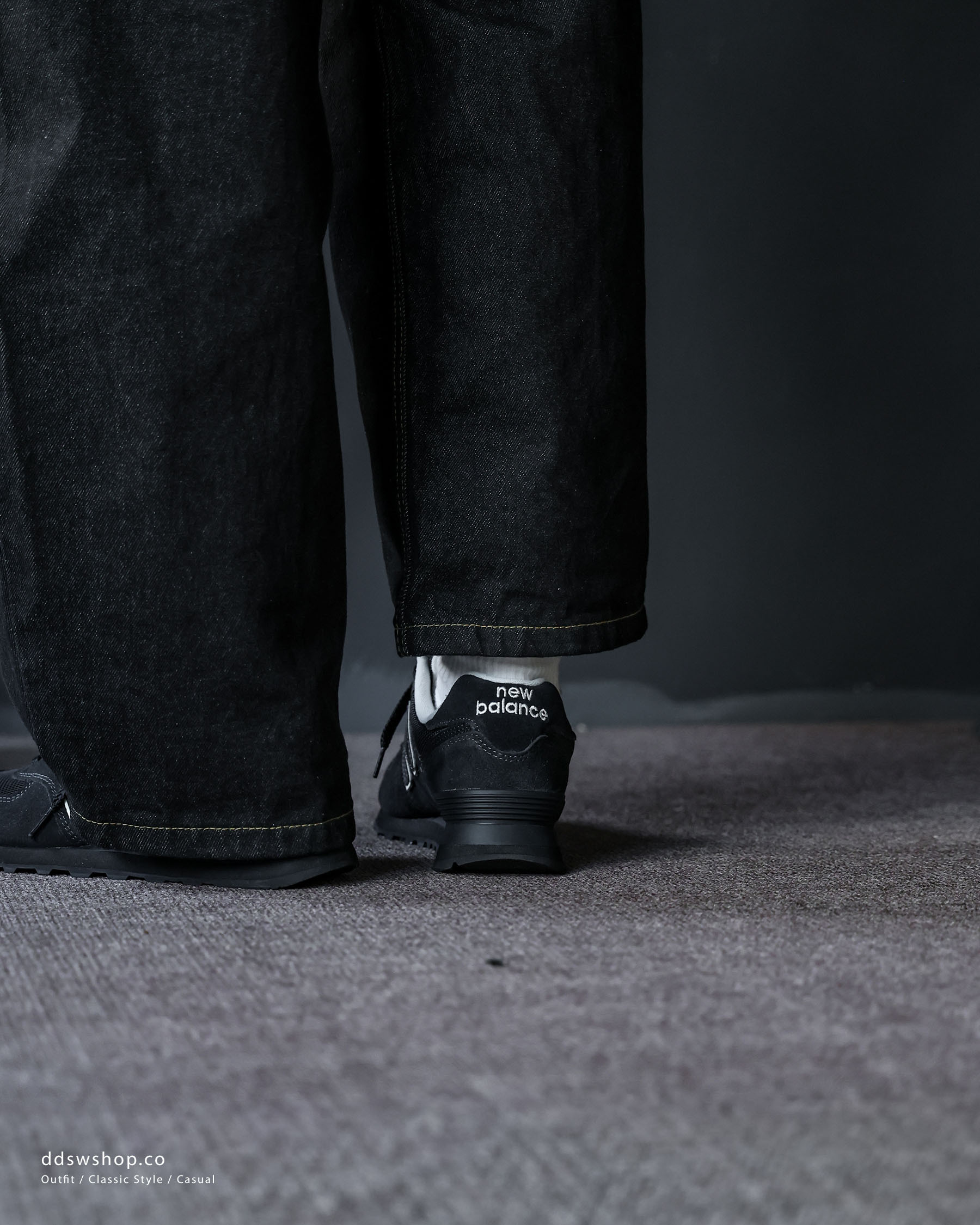 "代購" niko and... X NEW BALANCE 574 NB 聯名款 全黑 絨面 U574NAB