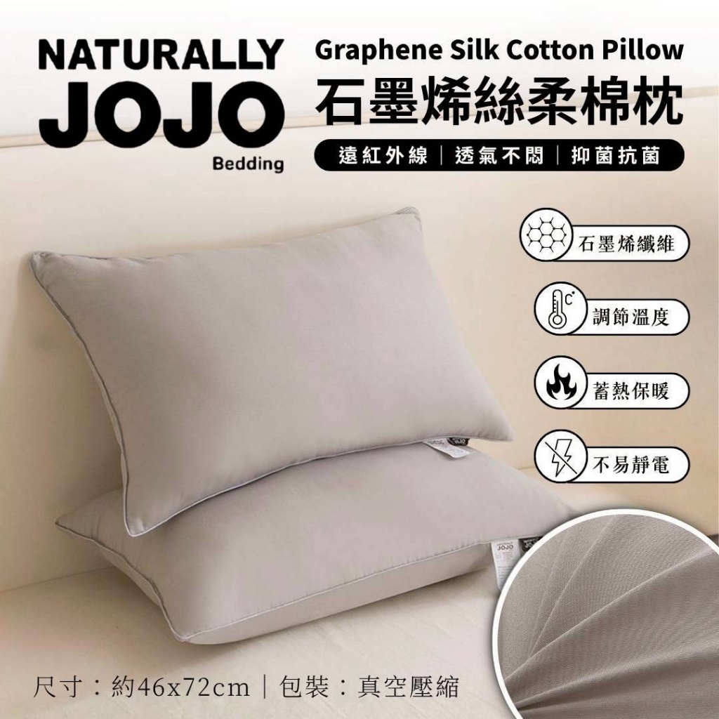 [M2501] [現貨] (G1) JOJO 石墨烯絲柔棉枕