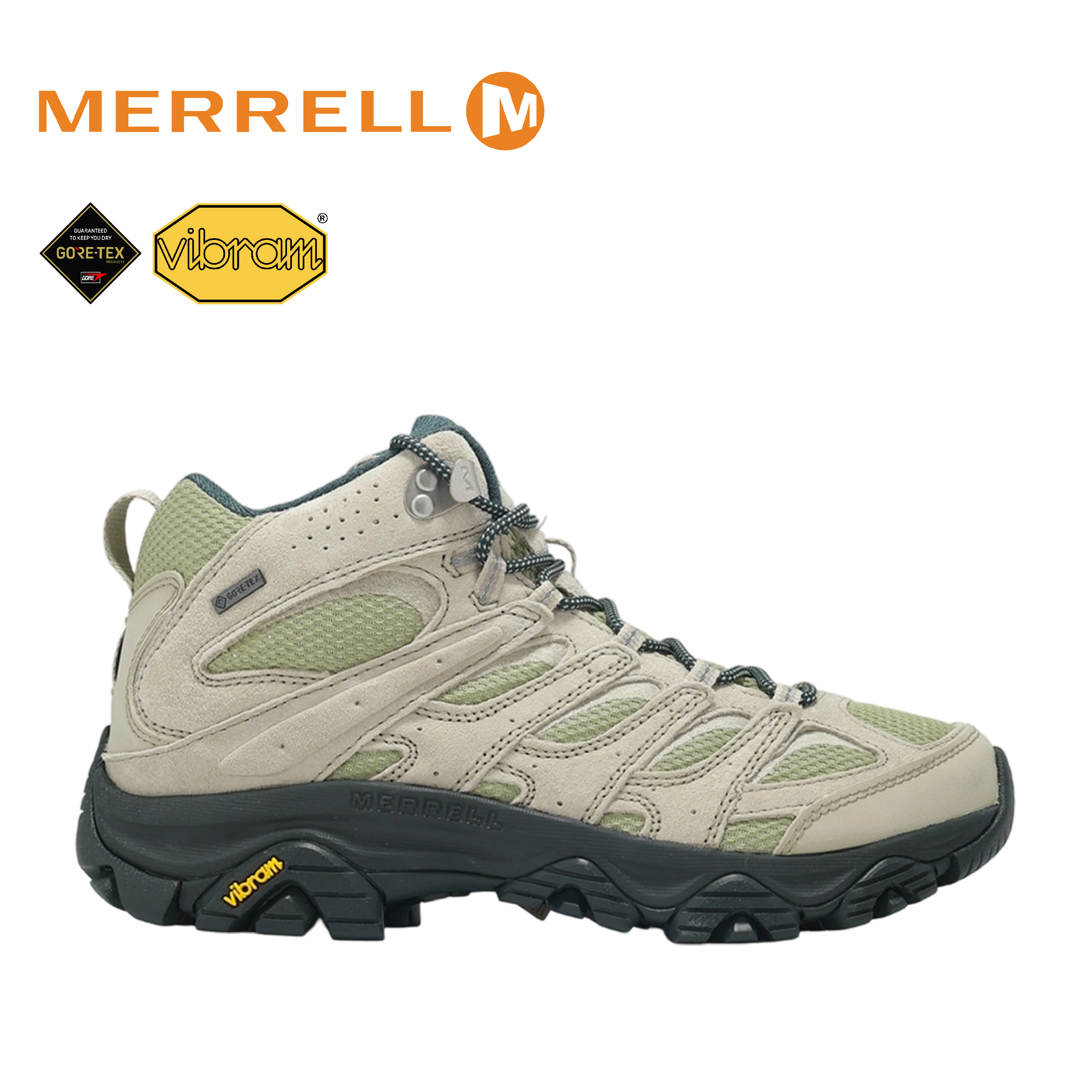 MERRELL 美國 MOAB 3 MID GTX 男款 (淺綠色) 33ML066065