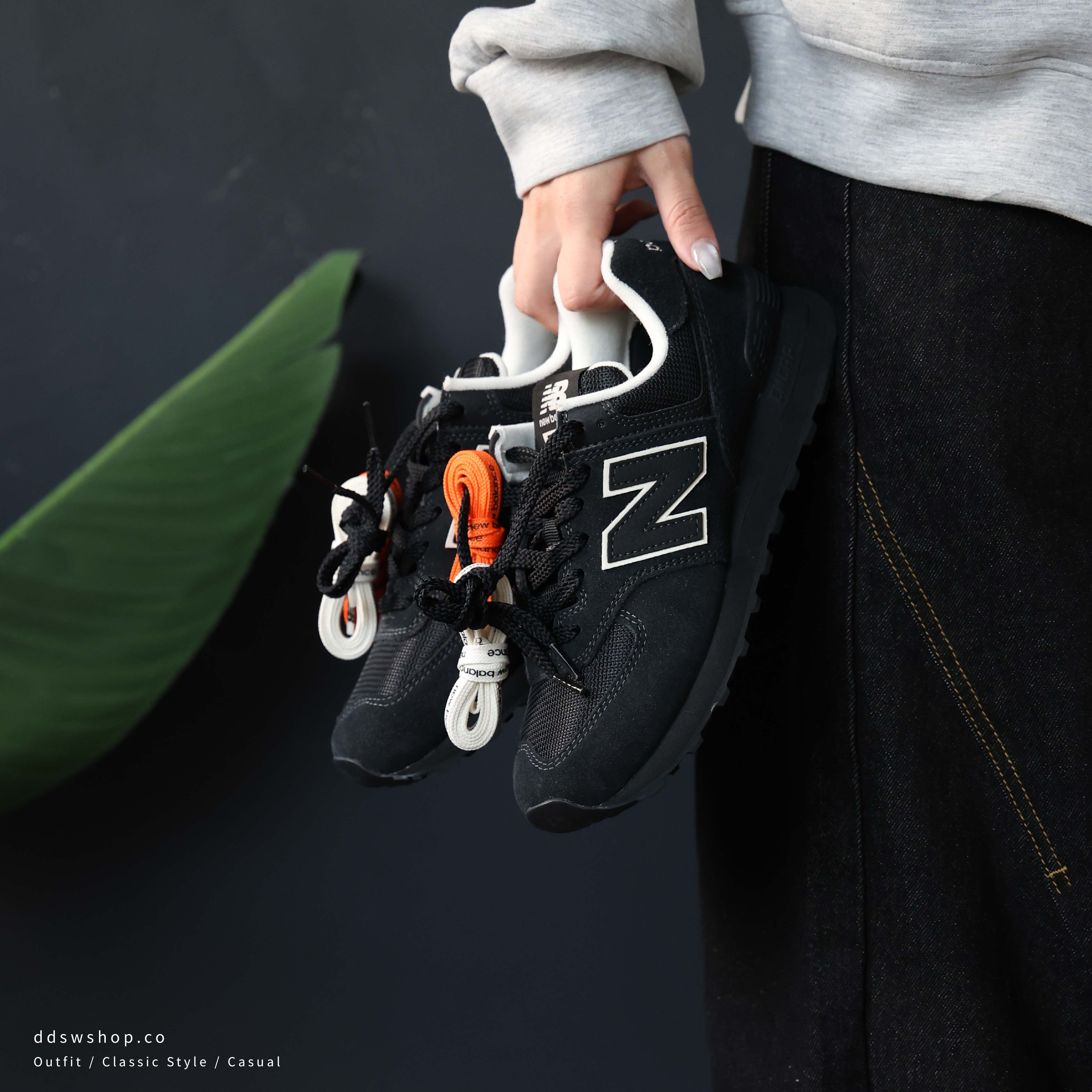 "代購" niko and... X NEW BALANCE 574 NB 聯名款 全黑 絨面 U574NAB