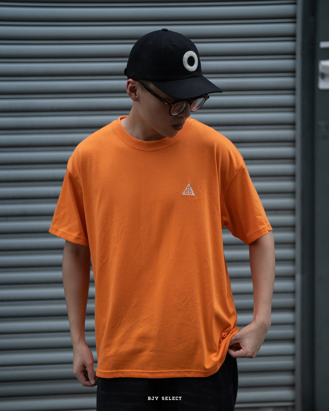 #現貨 NIKE ACG LOGO TEE 刺繡小LOGO 橘色 DJ3643-885 橘  376 橘 376 淺綠