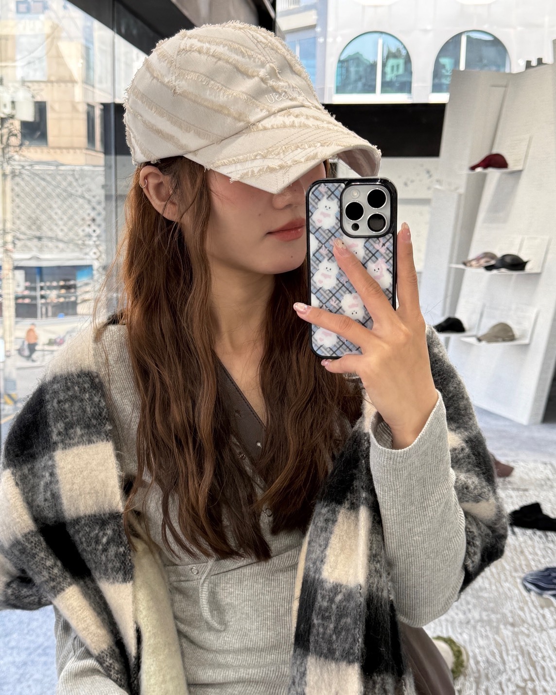 ATIISSU 斜線帽 兩色