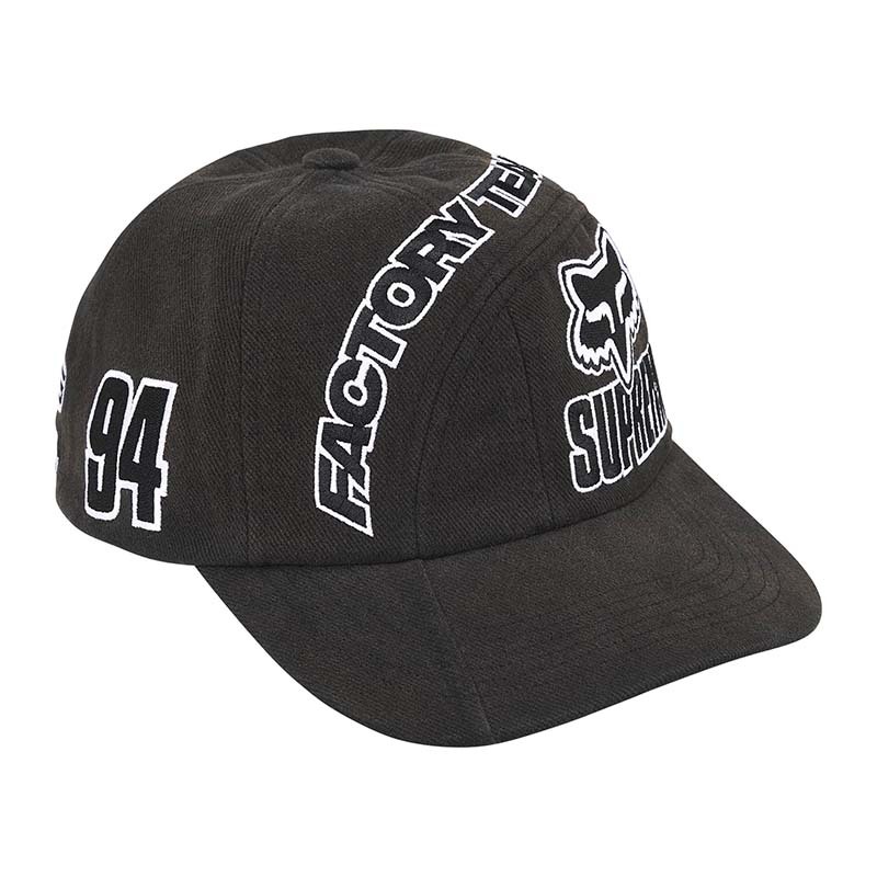 Supreme Fox Racing 6-panel Black 六片帽 黑色 FW25H81-BK [台灣現貨]