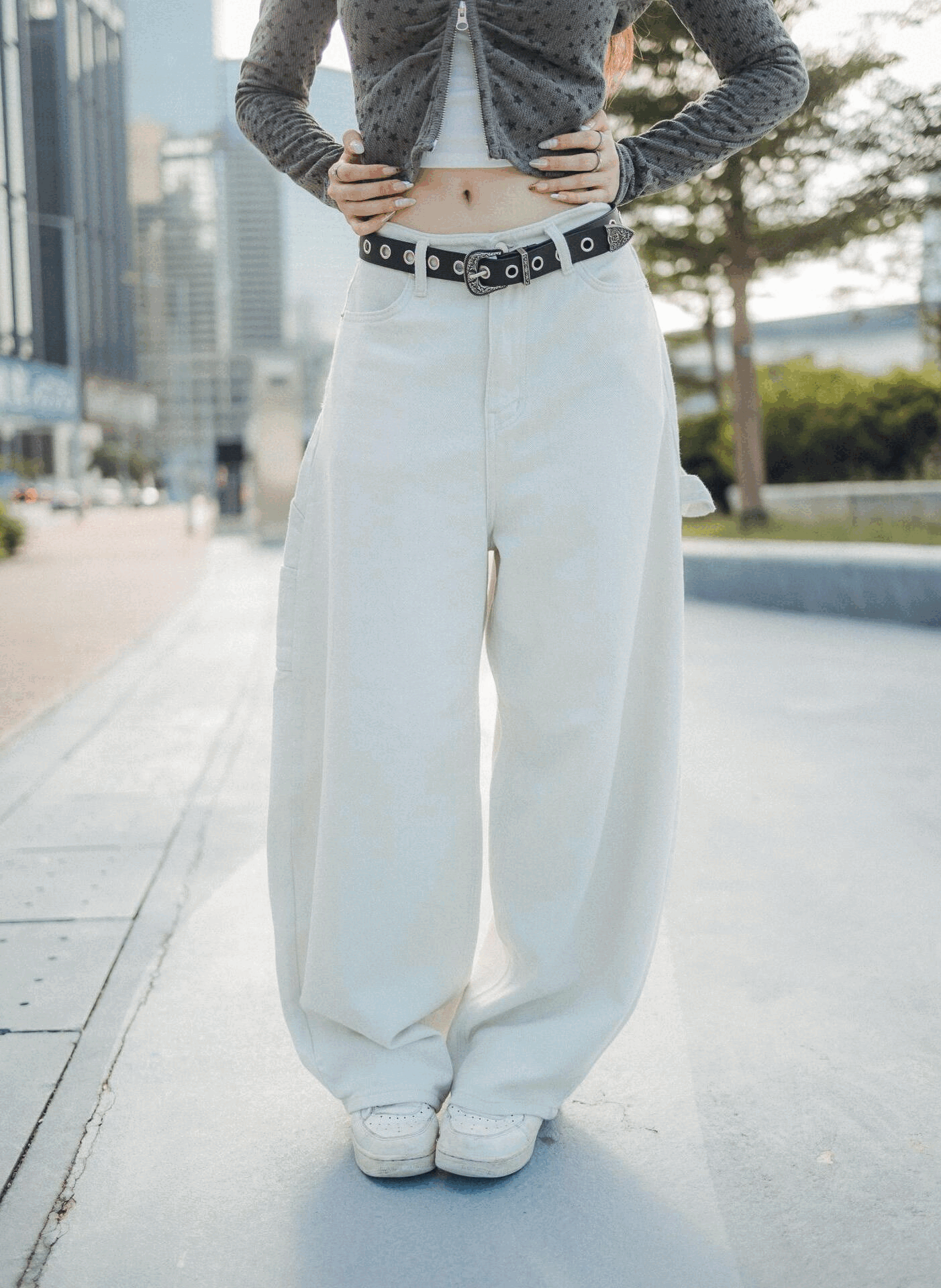 【現貨】Heart Pocket彎刀褲