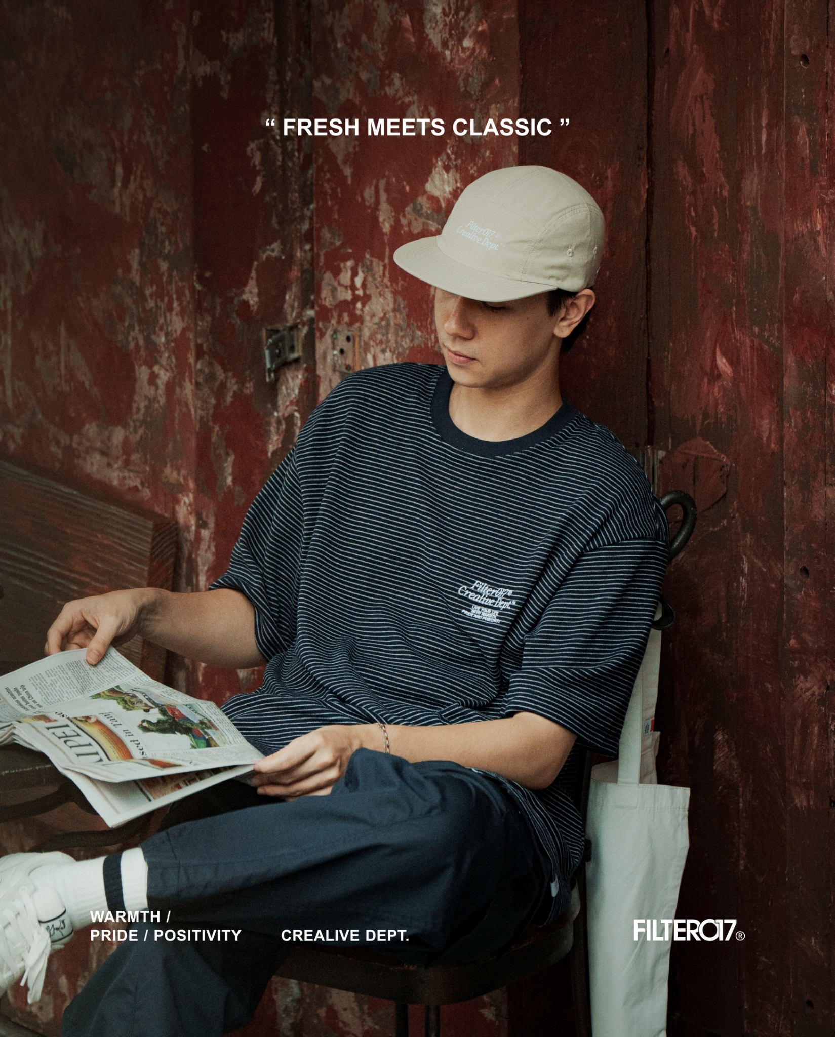 FILTER017® 經典針織條紋短T