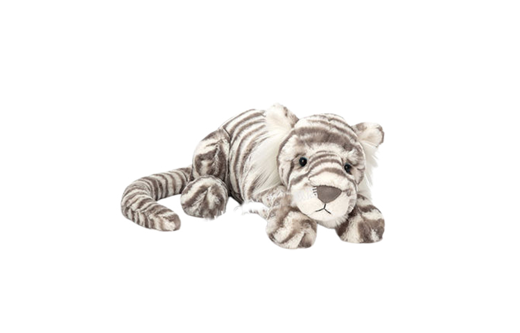 【代購】JELLYCAT Sacha Snow Tiger Stuffed Animal SAC1T