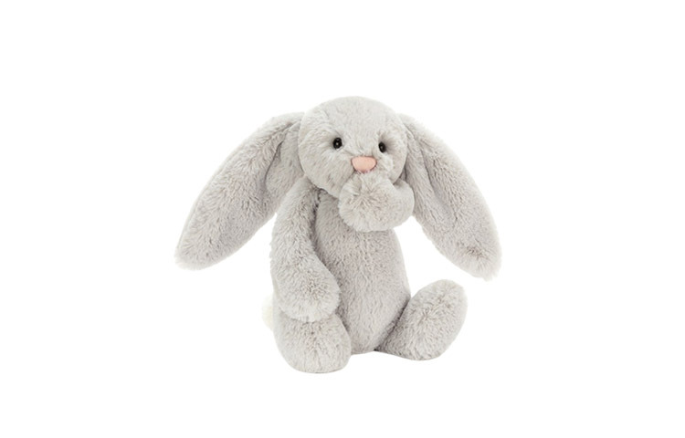 【代購】JELLYCAT Bashful Silver Bunny Stuffed Animal BASS6BS