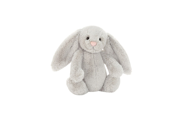 【代購】JELLYCAT Bashful Silver Bunny Stuffed Animal BASS6BS
