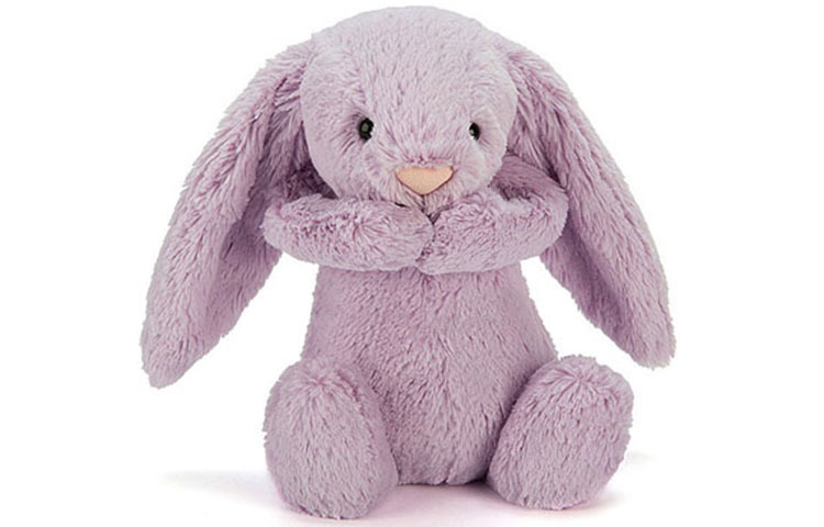 【代購】JELLYCAT Bashful Hyacinth Bunny Stuffed Animal BAS3HY