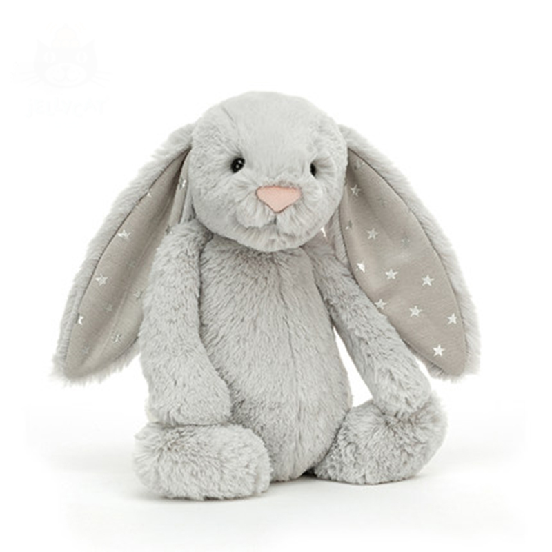 【代購】JELLYCAT Bashful Shimmer Bunny Plush Toy BAS3SHIM