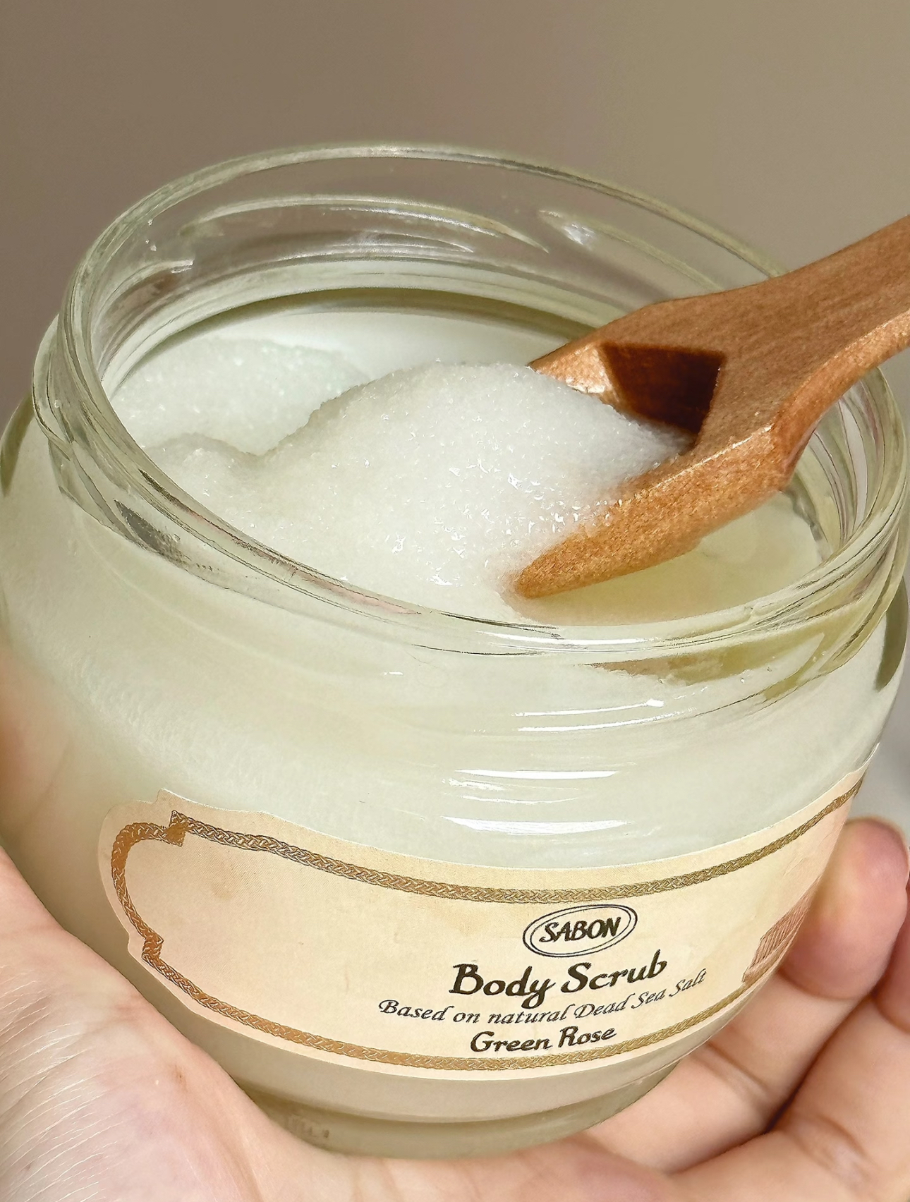 【 出清 】Sabon 以色列綠玫瑰磨砂膏 600G 無木勺