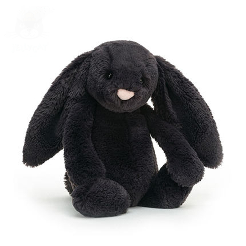 【代購】JELLYCAT Bashful Inky Bunny Stuffed Animal BAS3INK