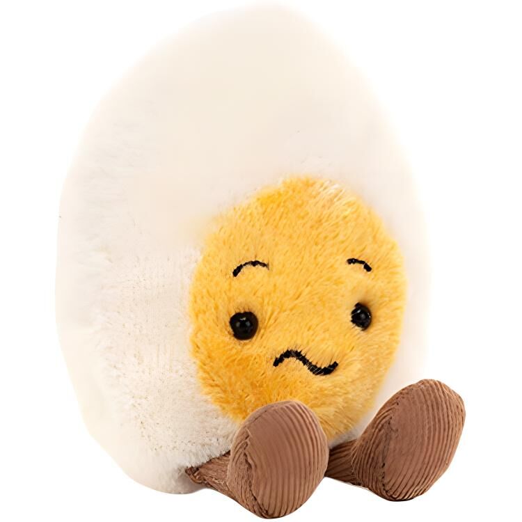 【代購】JELLYCAT Amuseable Confused Boiled Egg Stuffed Animal BE6CON