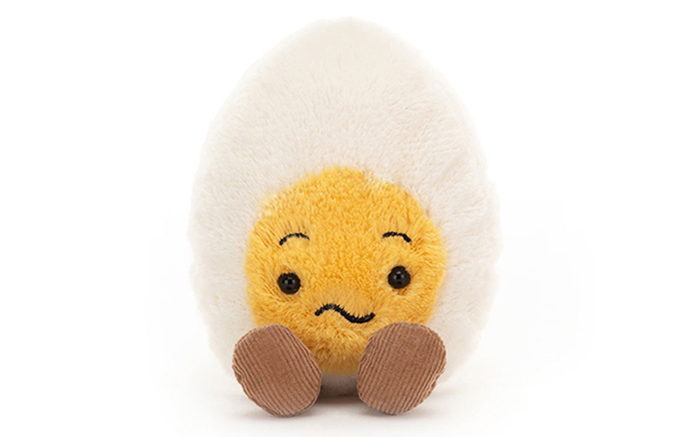 【代購】JELLYCAT Amuseable Confused Boiled Egg Stuffed Animal BE6CON