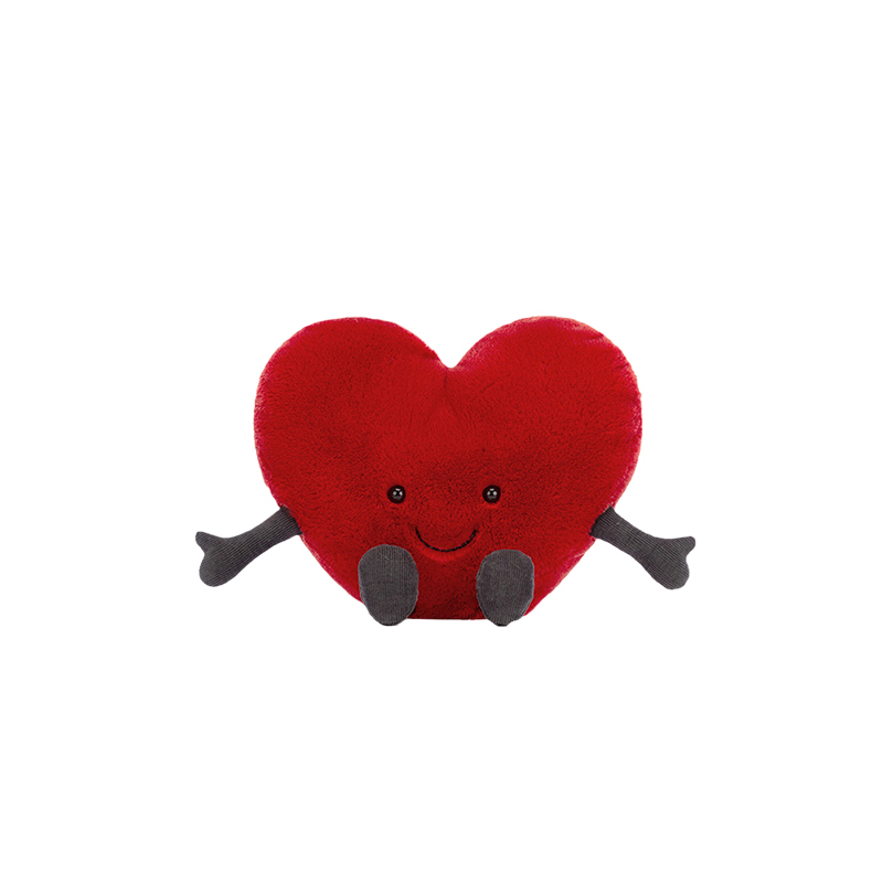 【代購】JELLYCAT Amuseables Red Heart Plush Toy A3REDH