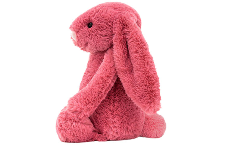 代購】JELLYCAT Bashful Cerise Bunny Plush Toy BAS3CER