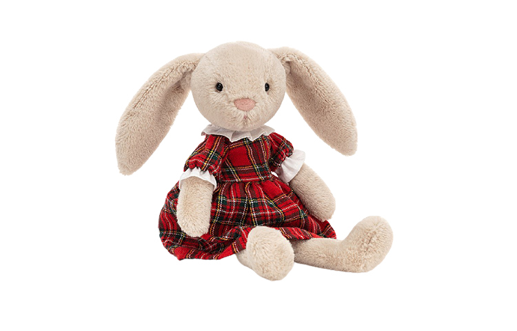 【代購】JELLYCAT Lottie Bunny Tartan Plush Toy LOT3BT