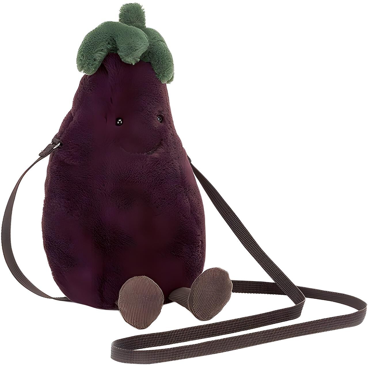 【代購】JELLYCAT Amuseables Aubergine Bag A4AUBB