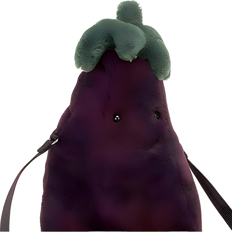 【代購】JELLYCAT Amuseables Aubergine Bag A4AUBB