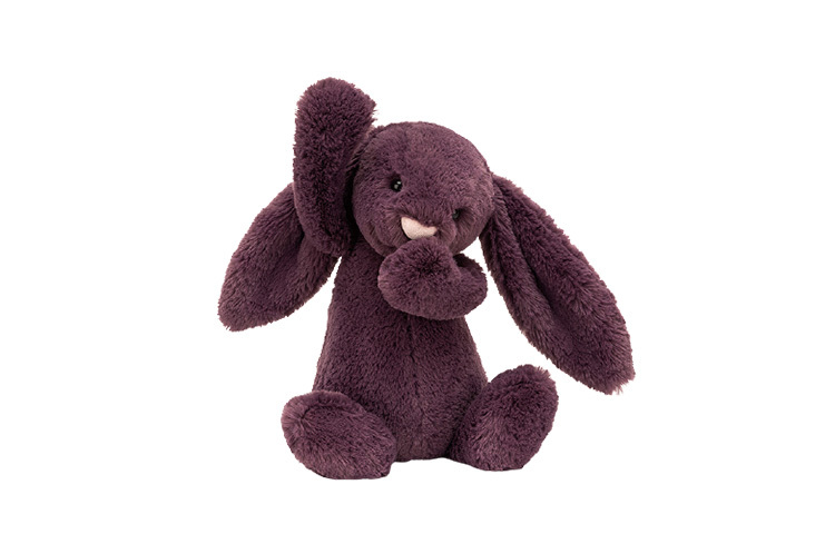 【代購】JELLYCAT Bashful Plum Bunny Stuffed Animal BAS3PLUM