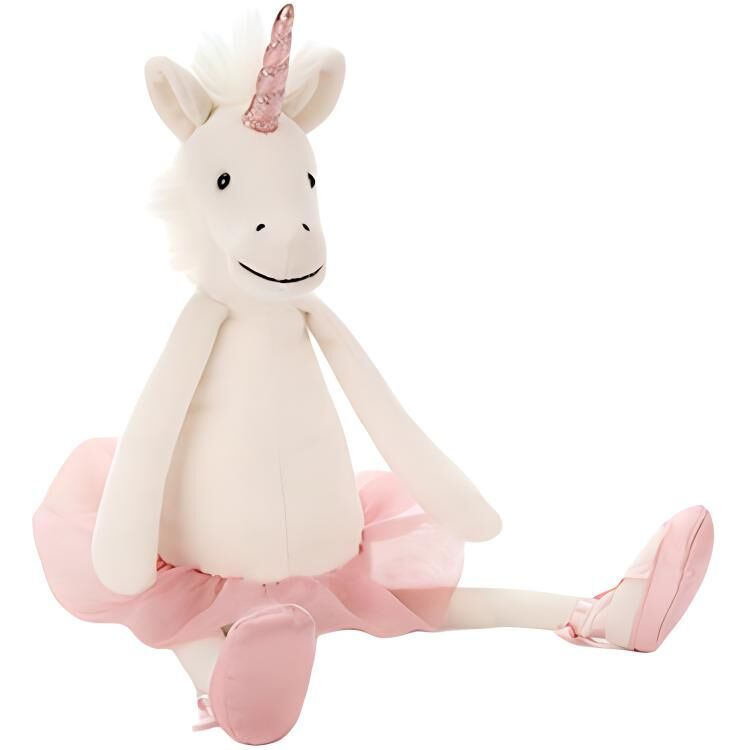 【代購】JELLYCAT Mythical Animal Collection Ballet, Unicorn White Dolls Plush Doll 33cm Height DD6U