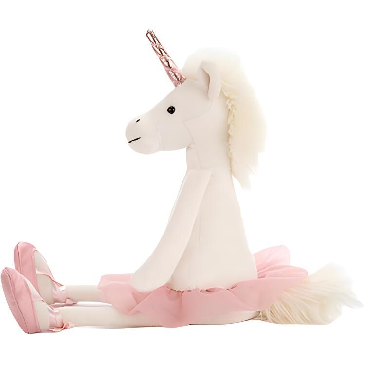 【代購】JELLYCAT Mythical Animal Collection Ballet, Unicorn White Dolls Plush Doll 33cm Height DD6U