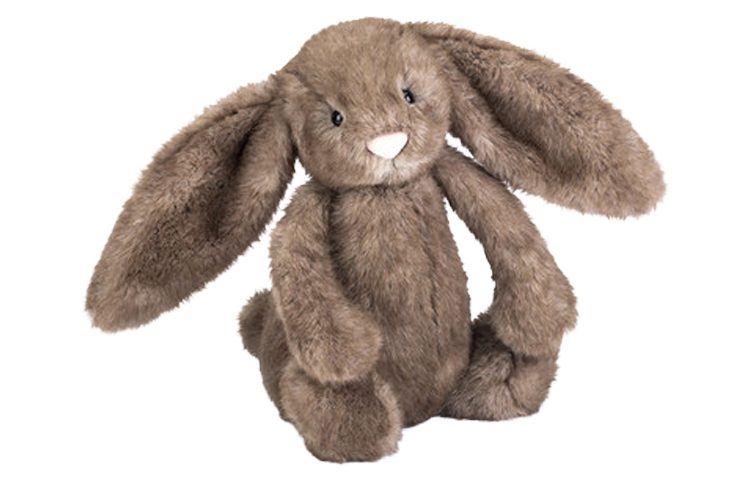 【代購】JELLYCAT Bunny Collection Mountain Walnut Dolls Plush Doll 18cm/31cm Height In Sitting Posture BAS3BPE