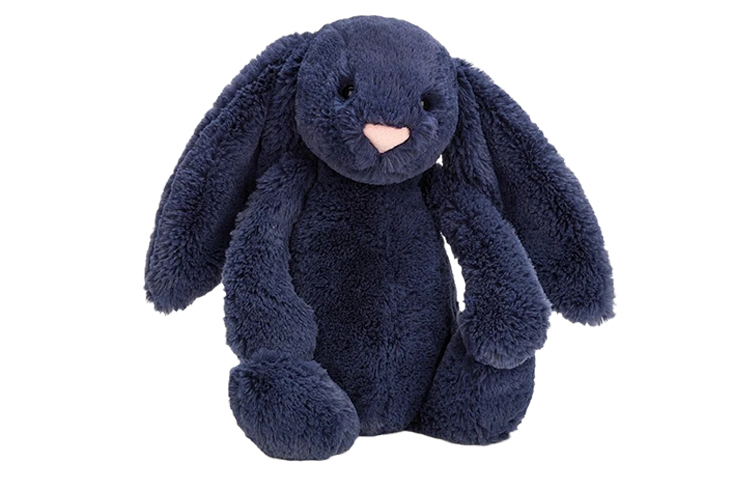 【代購】JELLYCAT Bashful Navy Bunny Stuffed Animal BAS3NB
