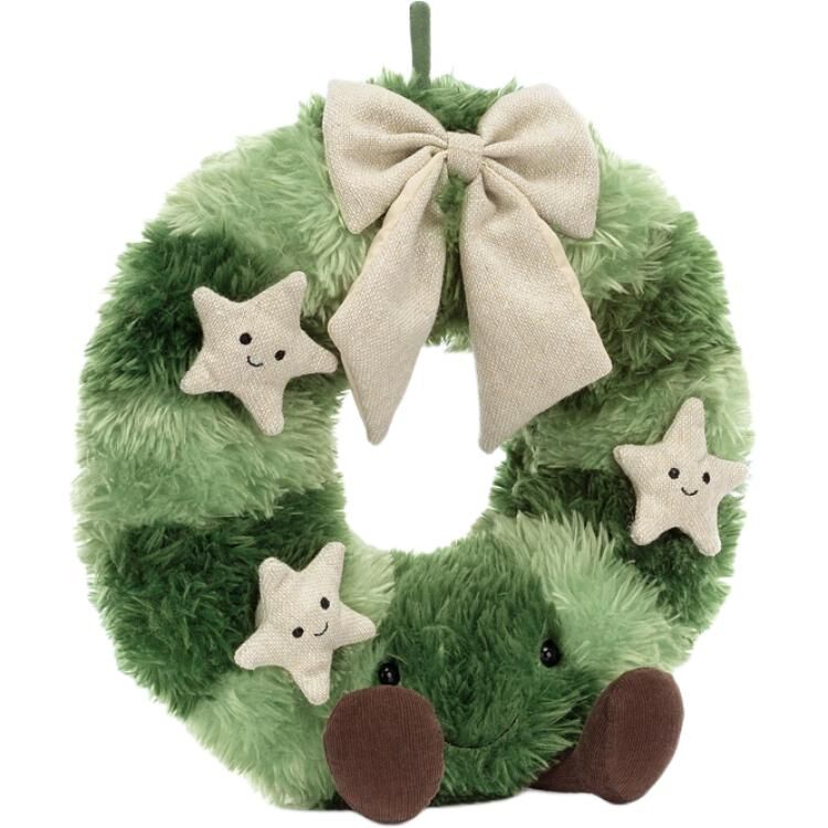 【代購】JELLYCAT Fun Plant Nordic Spruce Wreath Dolls Plush Doll 35cm Height In Standing Posture A2NSW