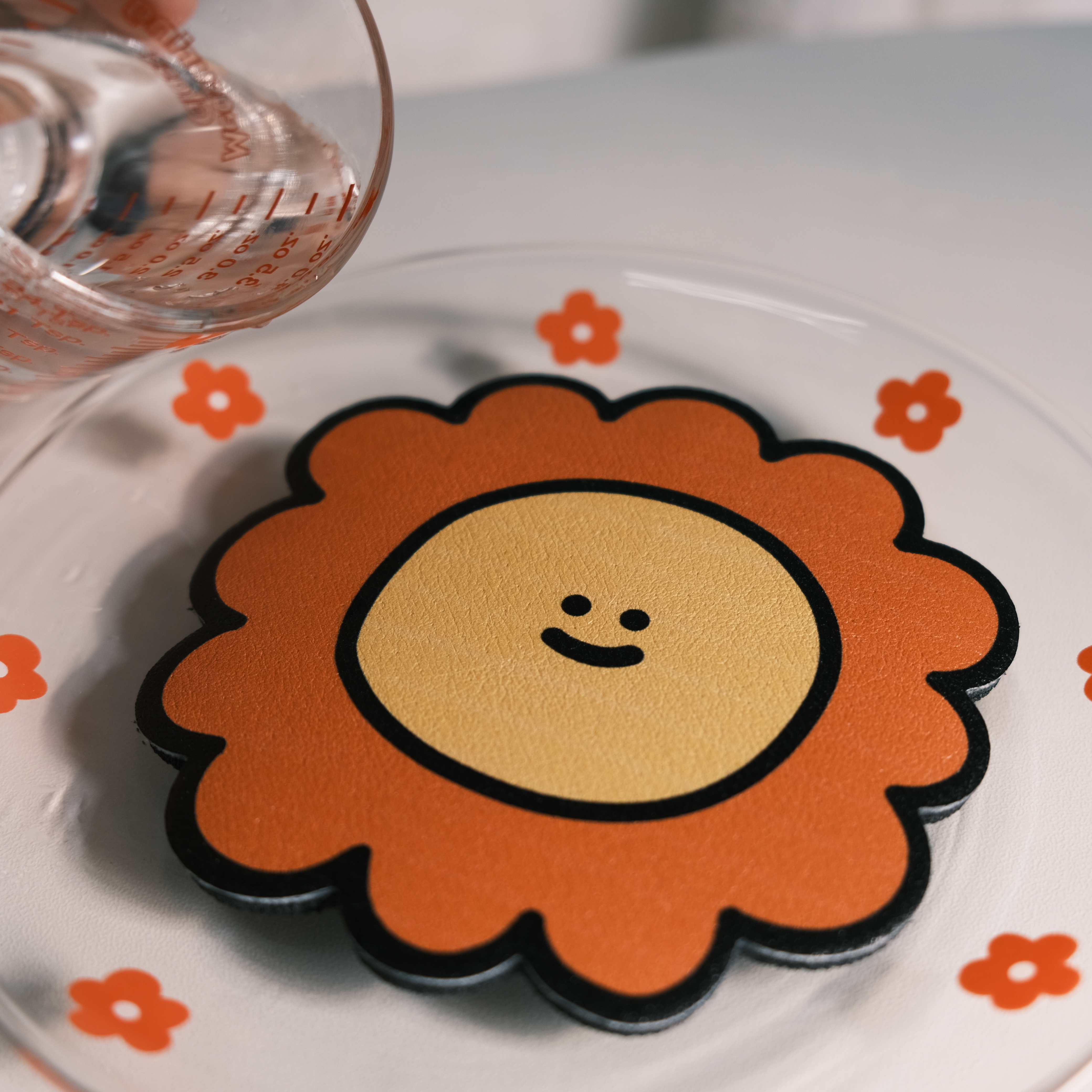 Soft Diatomite Coaster (Water-Drinking Flower)
