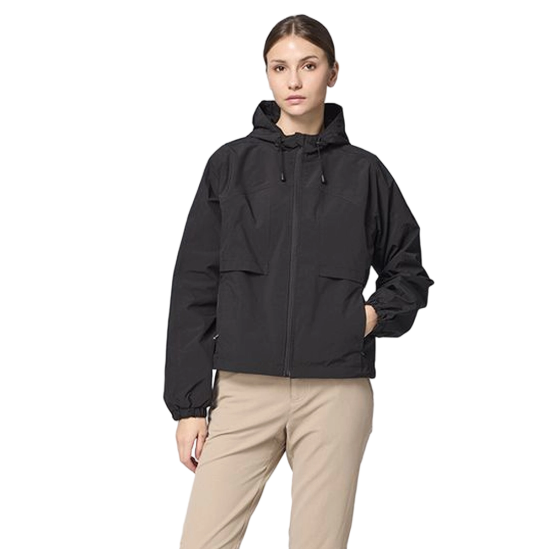 Wildland 荒野 山系防潑短版寬鬆外套 女款 (BK黑水塘色) 04WB32921