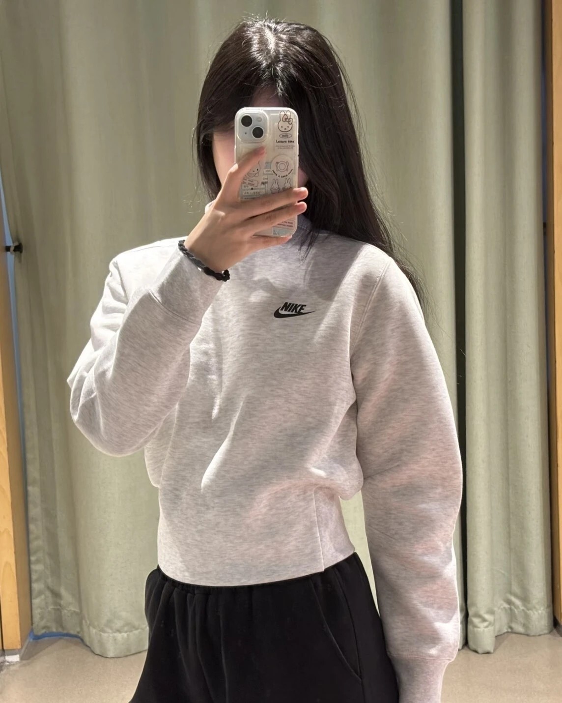 【預購】Nike Sportswear 刺繡LOGO 太空棉 灰色 立領衛衣 HV2797-013