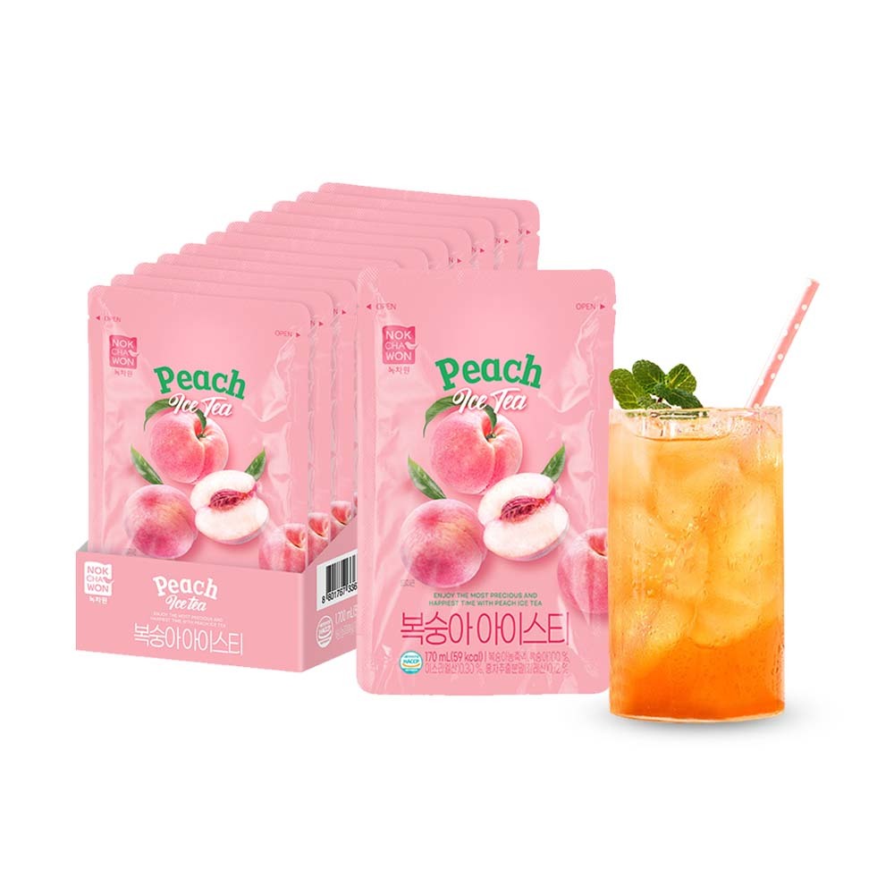 【BK SHOP】綠茶園水蜜桃風味飲料170ml*10入