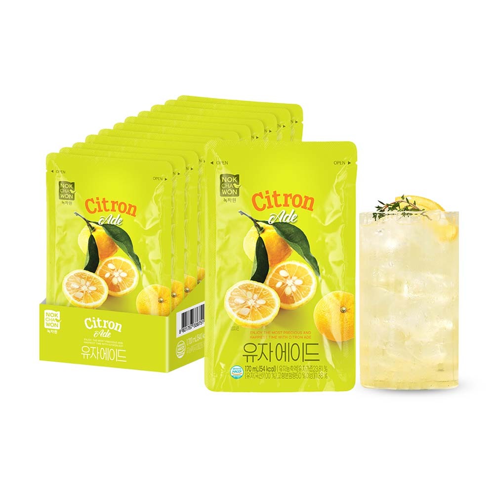 【BK SHOP】綠茶園柚子風味飲料170ml*10入