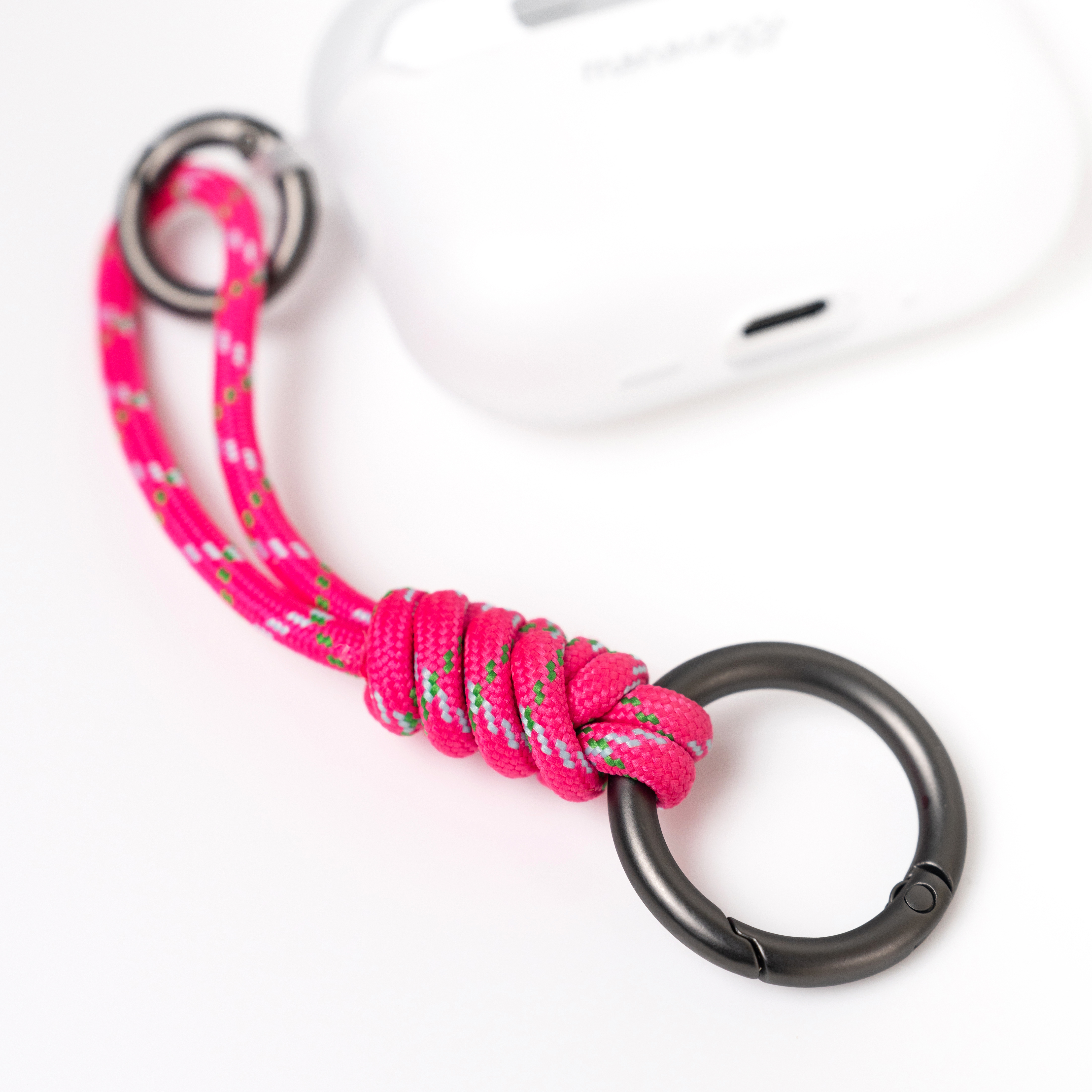 ESSENTIALS | Dust Proof Translucent Soft Plastic Case for AirPods Pro 3 with Strap - Translucent/Pink