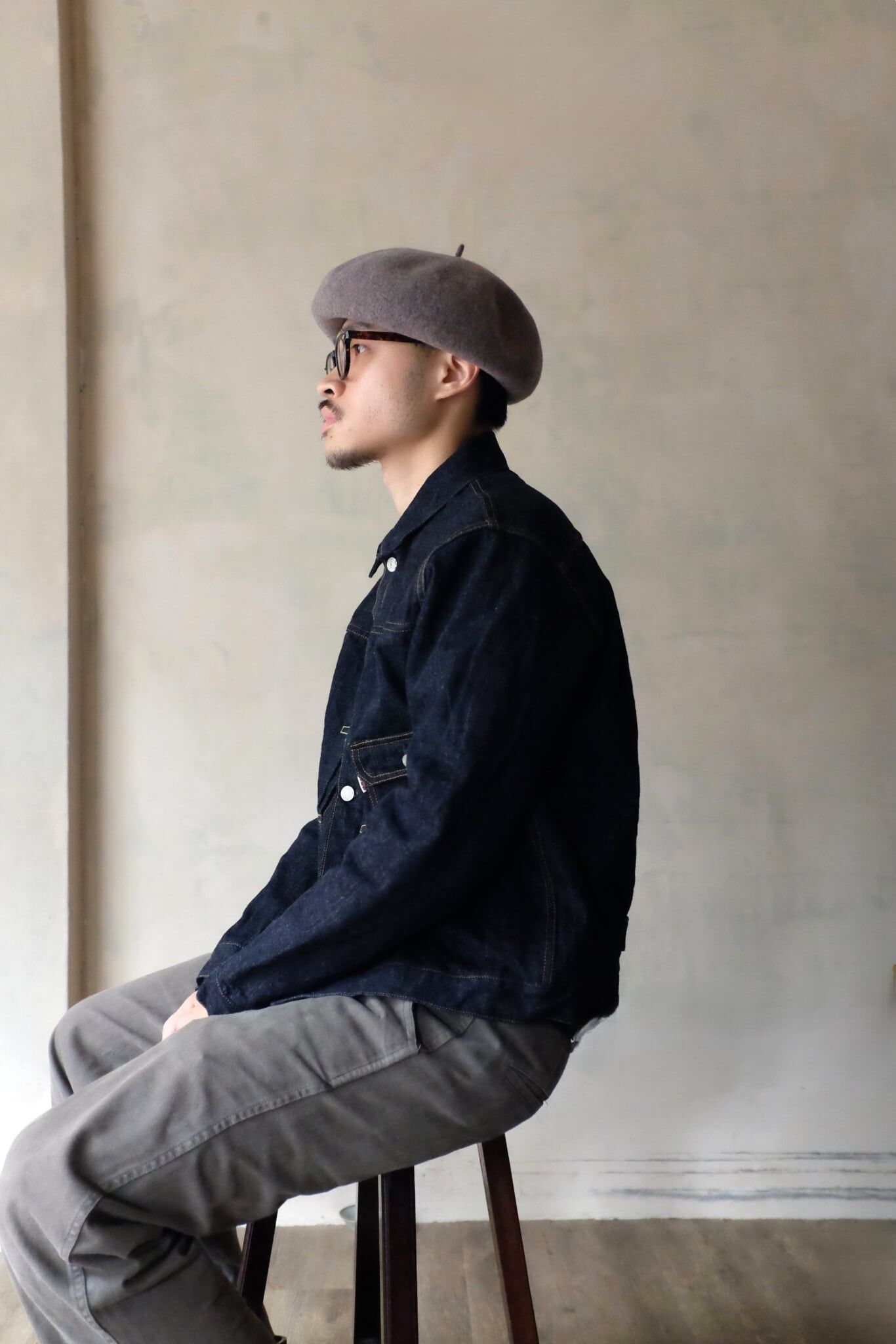 Wool  beret 貝蕾帽 / Light grey