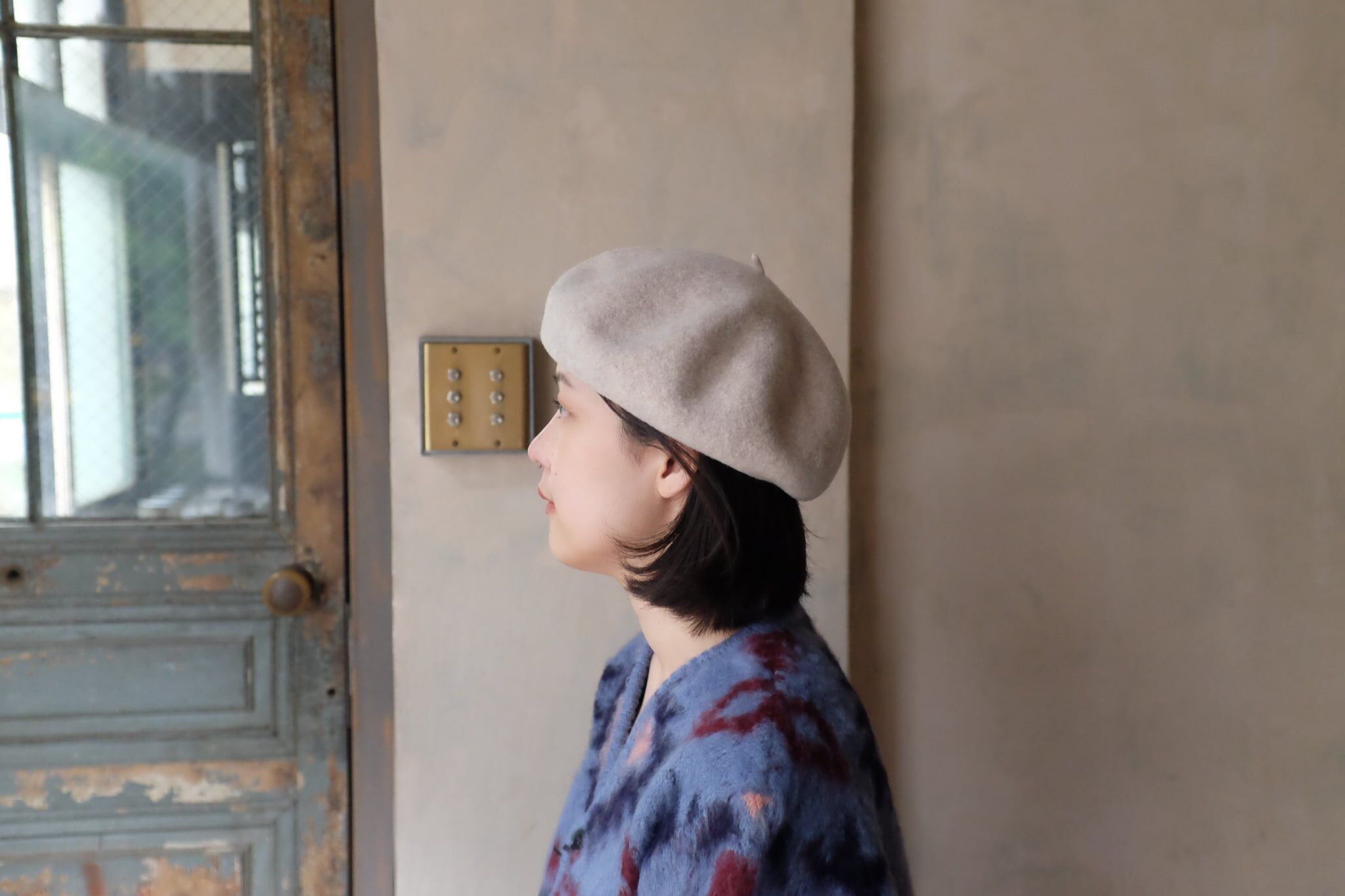 Wool  beret 貝蕾帽 / natural