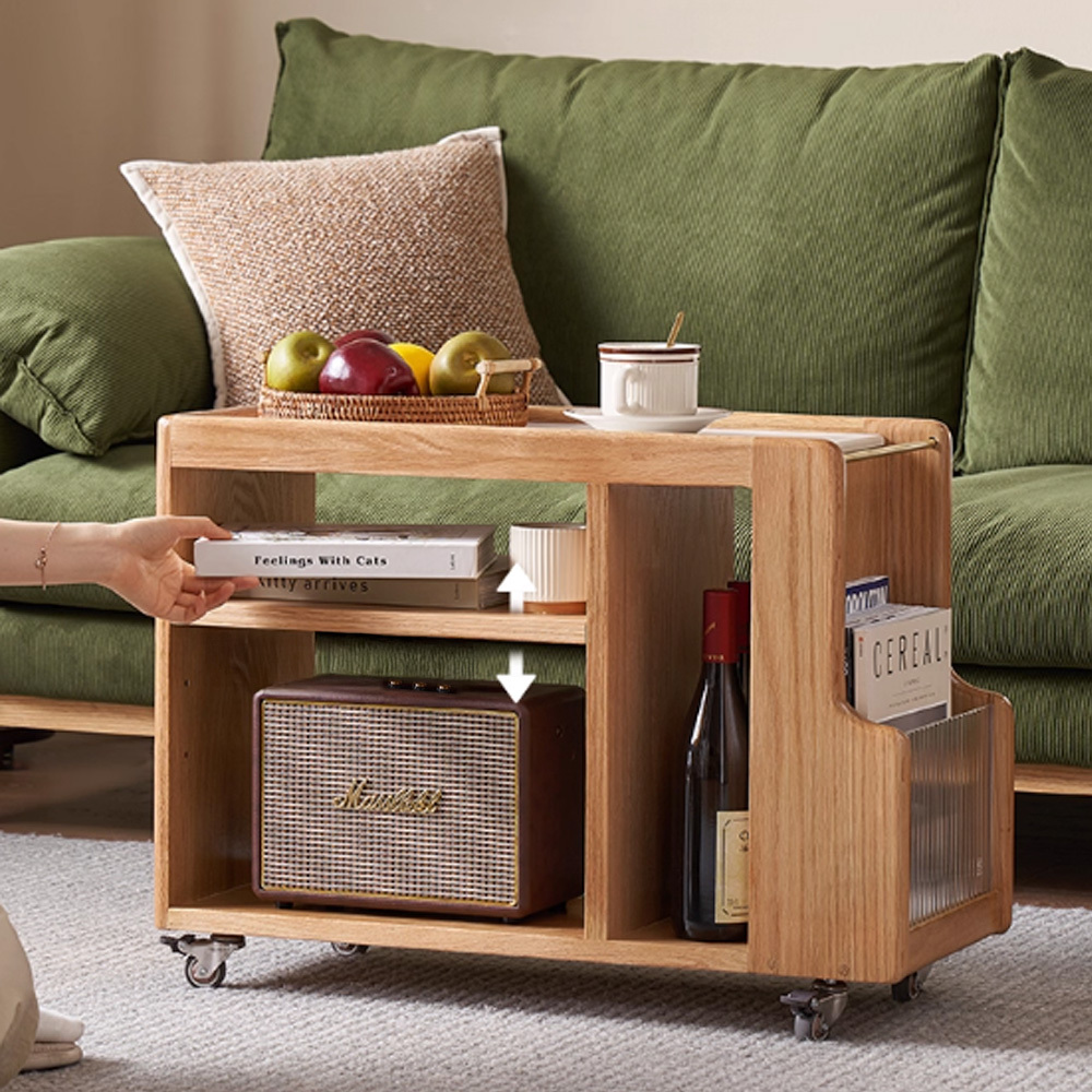 禾沐岩板實木邊几HM-L7188