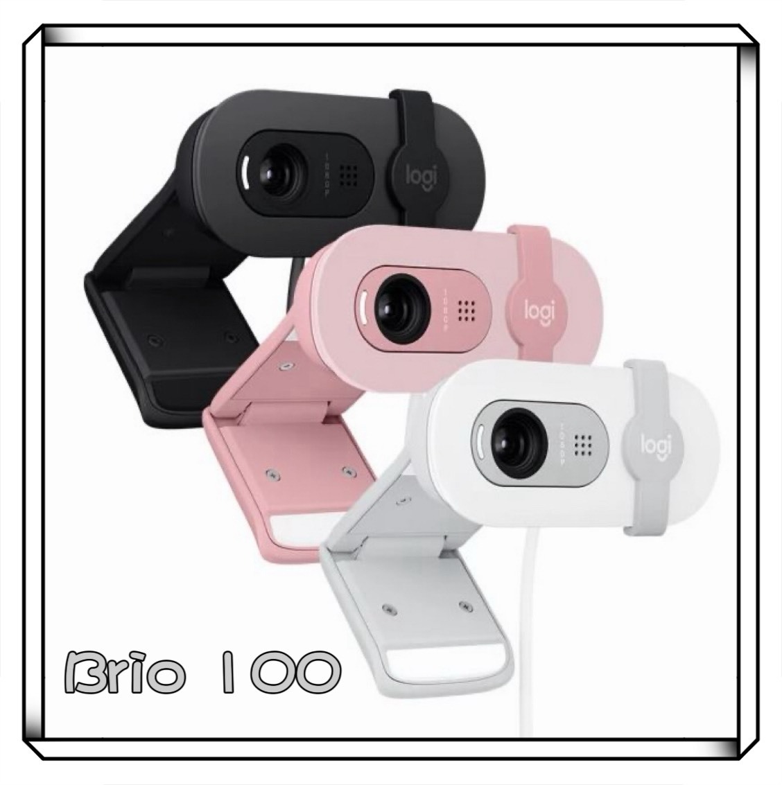 Logitech 羅技 Brio 100 Full HD 1080p 網路攝影機