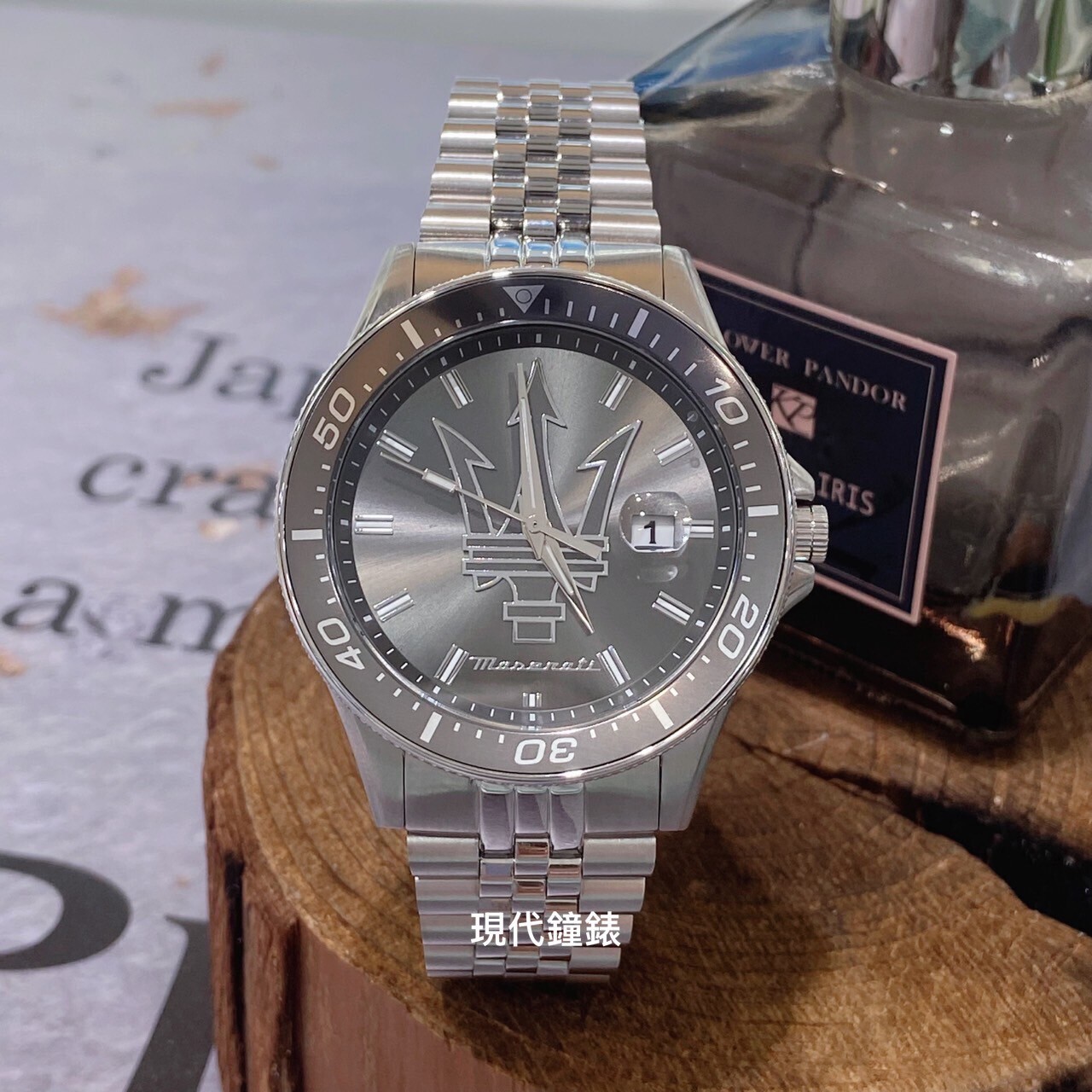 【Maserati 瑪莎拉蒂】 Sfida 無畏迎戰 大LOGO男錶R8853140010 44mm 現代鐘錶